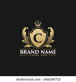 Luxury Royal Alphabetic Heraldry Logo Template