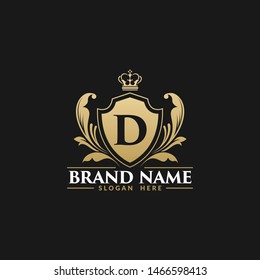 Luxury Royal Alphabetic Heraldry Logo Template