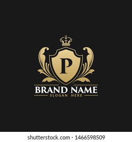 Luxury Royal Alphabetic Heraldry Logo Template