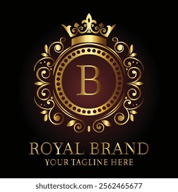 Luxury Royal Brand Logo B Design for Premium Businesses and Elegant Branding  
