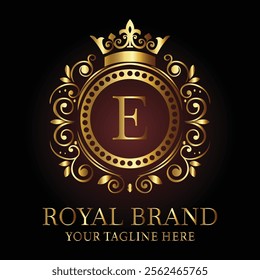 Luxury Royal Brand Logo E Design for Premium Businesses and Elegant Branding  
