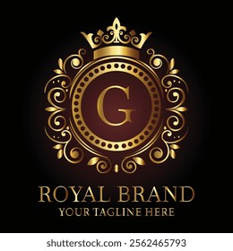 Luxury Royal Brand Logo G Design for Premium Businesses and Elegant Branding  
