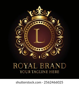 Luxury Royal Brand Logo L Design for Premium Businesses and Elegant Branding  
