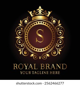 Luxury Royal Brand Logo S Design for Premium Businesses and Elegant Branding  
