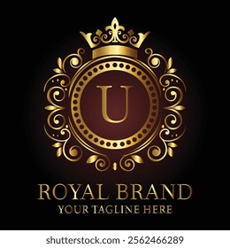 Luxury Royal Brand Logo U Design for Premium Businesses and Elegant Branding  
