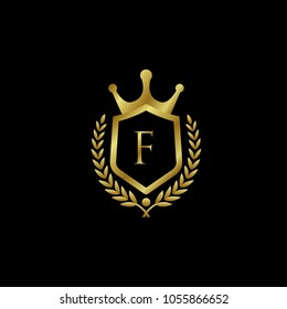 Luxury Royal F Letter Logo