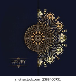 Luxury Royal mandala background with golden arabesque pattern Arabic Islamic east style. Islamic Style Decorative mandala