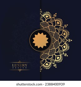 Luxury Royal mandala background with golden arabesque pattern Arabic Islamic east style. Islamic Style Decorative mandala