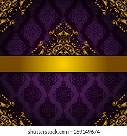 Luxury Royal Vector card Frame Background