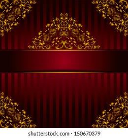 Luxury Royal Vector Frame Background.  Holiday Greeting Card template