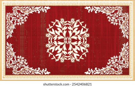 Luxury Rug Persian original Design Oreintal Flora Damasks embroidery, Persian style. art ornament print.Design for carpet, cover.wallpaper, wrapping, fabric, clothing, tribal vector texture. african 