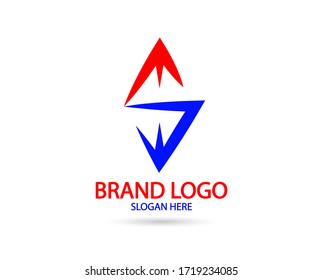 Luxury S Logo in arrow concept. For modern Business company brand logo design vector illustration.