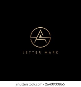 Luxury SA AS Monogram Logo Design, Elegant Lettermark Logo Template.