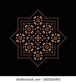 Luxury scandinavian antique art deco monochrome gold hipster minimal geometric vintage linear vector frame, border, logo, badge or emblem for club, bar, cafe, restaurant, hotel, boutique