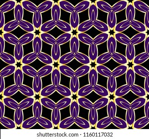 luxury seamless background. geometric floral pattern. oriental design. vector illustration.