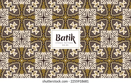 Luxury seamless Batik Kawung Indonesian traditional patterns
