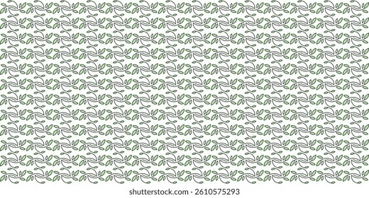 Luxury seamless branch leaf or plant pattern with striped leaves. Modern stylish floral abstract background in linear style. Palm trendy line art design element. Vector graphic illustration.