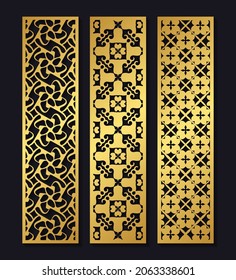 Luxury seamless die cut decorative pattern template