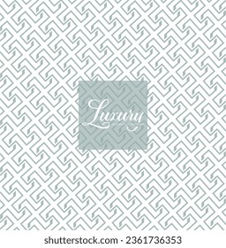 Luxury seamless geometric pattern and background.