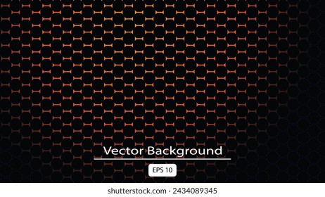 Luxury seamless geometric pattern. Grid hexagonal texture Dark vector background with golden honeycomb honey for design banner or poster, stock vector illustration