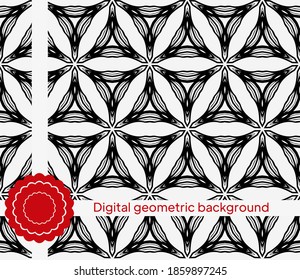 Luxury seamless geometric pattern. Vector illustration. For interior design.