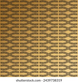 Luxury seamless golden floral wallpaper
