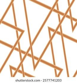 Luxury seamless golden grid pattern background. Geometric pattern with triangle lines and stripes. EPS vector illustration