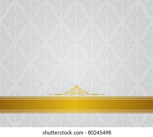 Luxury seamless gothic background. Vector