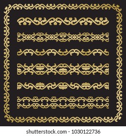 Luxury seamless ornaments and decorations, based on classic ottonam, muslim and indian decorations.