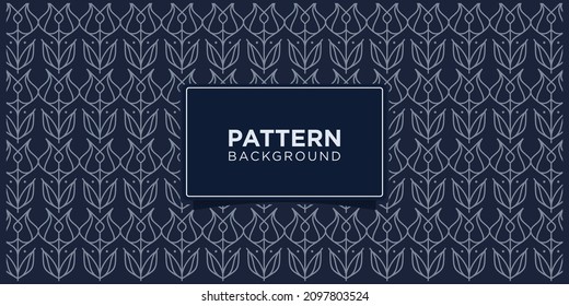 Luxuriöse, nahtlose Muster-Hintergrund-Inspiration.Premium-Vektorgrafik