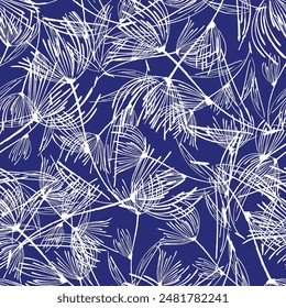 Luxury seamless pattern design, line arts design for fabric, print, cover. Vector illustration.