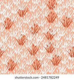 Diseño de patrones sin costuras de lujo, diseño de artes de línea para tela, impresión, cubierta. Ilustración vectorial.
