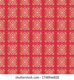 Luxuriöses, nahtloses Muster mit ethnischem Element. Kirgisische und kasachische Ornamente. Textur für den Hintergrund, Urlaubskarten, Einladungen, Tapeten, Muster Füllungen, Flyer, Stoffe, Geschenkverpackung, Textilien. Vektorgrafik.