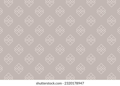 Luxury seamless pattern in grey colors. Elegant background vector illustration.