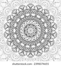 Luxury seamless pattern with mandala ornament. Traditional Arabic, Indian motifs. Great for fabric and textile, wallpaper, packaging