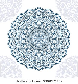 Luxury seamless pattern with mandala ornament. Traditional Arabic, Indian motifs. Great for fabric and textile, wallpaper, packaging