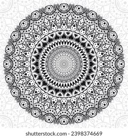 Luxury seamless pattern with mandala ornament. Traditional Arabic, Indian motifs. Great for fabric and textile, wallpaper, packaging