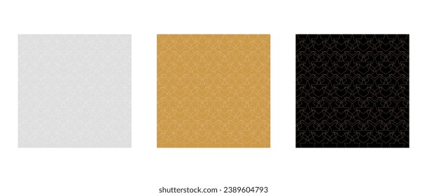 Luxury seamless pattern and ornament set