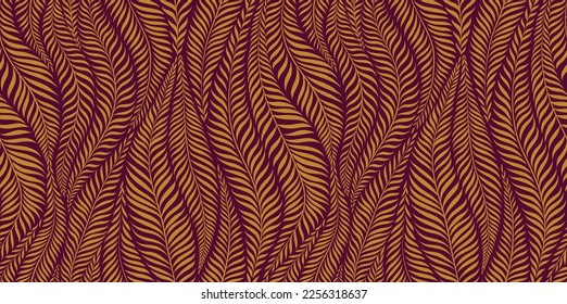 Luxury seamless pattern with palm leaves. Modern stylish floral background. Vector illustration.