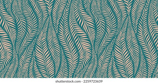 Luxury seamless pattern with palm leaves. Modern stylish floral background. Vector illustration.