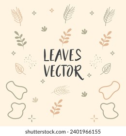 Luxury seamless pattern with striped leaves. Elegant floral background in minimalistic linear style. Trendy line art design element. Vector illustration.