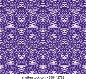 Luxury seamless purple and white floral wallpaper. geometric ornament. Vector illustration. for template, invitation, wallpaper