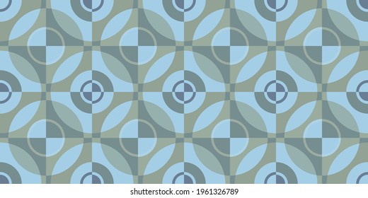 Luxury seamless vector pattern for wrapping paper or fabric.  Stylish abstract background for cards. Textile design. Fashionable color combinations. Expensive packaging. Vector. Blue. Olive color.