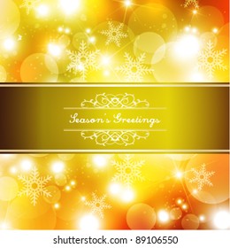 luxury season's greetings card vector background