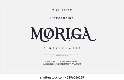 Luxury serif alphabet vector. Elegant typeface for fashion, logo, music, wedding, invitation