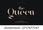 Luxury serif font with delicate curves and stylish ligatures, perfect for high-end branding and packaging