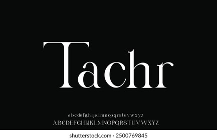 Luxury serif font in modern style. Elegant wedding alphabet letters font and number. Typography Luxury classic lettering serif fonts decorative vintage retro logo