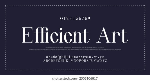 Luxury Serif Font in modern style with a big set of different ligatures, this typeface can be used for logos