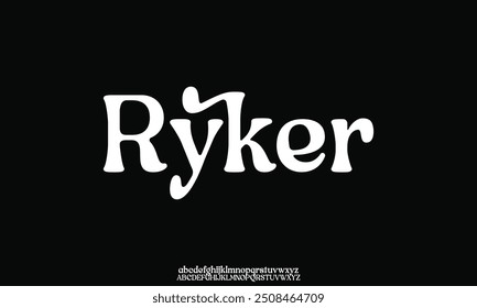 Fonte serif de luxo em estilo moderno. Elegante casamento alfabeto letras fonte e número. Tipografia Luxo clássico lettering serif fontes decorativo vintage retro logo