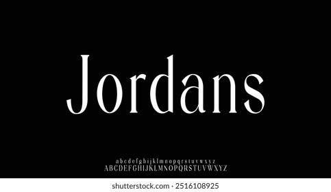 Luxury serif font in modern style. Elegant wedding alphabet letters font and number. Typography Luxury classic lettering serif fonts decorative vintage retro logo
